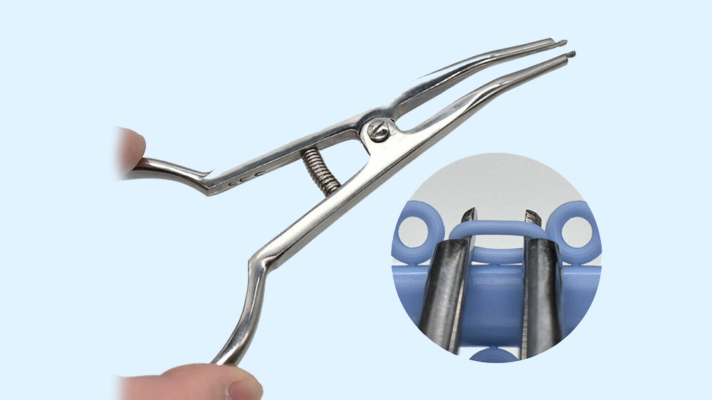 orthodontic elastic separator pliers