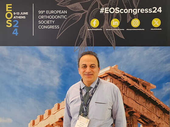 Dr. Jamilian beim 99. Kongress der Europäischen Gesellschaft für Kieferorthopädie