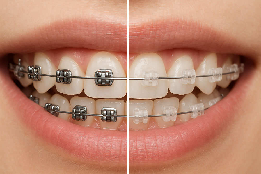مقایسه ارتودنسی ثابت سرامیکی و ارتودنسی ثابت فلزی