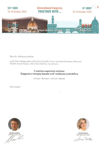 Certificate of speaker MOIP 2022