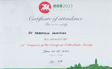 EOS 2015 certificate of attendance