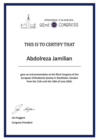 EOS 2016 certificate attendance