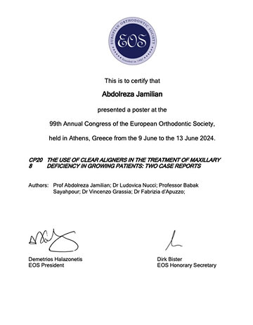 EOS 2024 poster presentation certificate